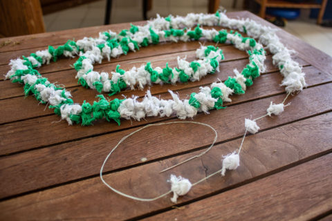 Chumash Prayer Ties: String together each tie