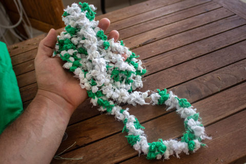Chumash Prayer Ties: completed chumash prayer ties